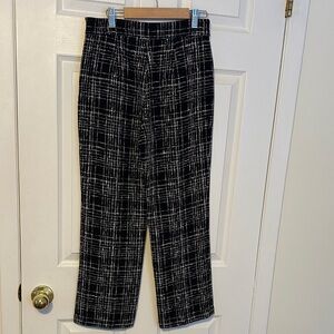 Stylish Black and White Tweed pants